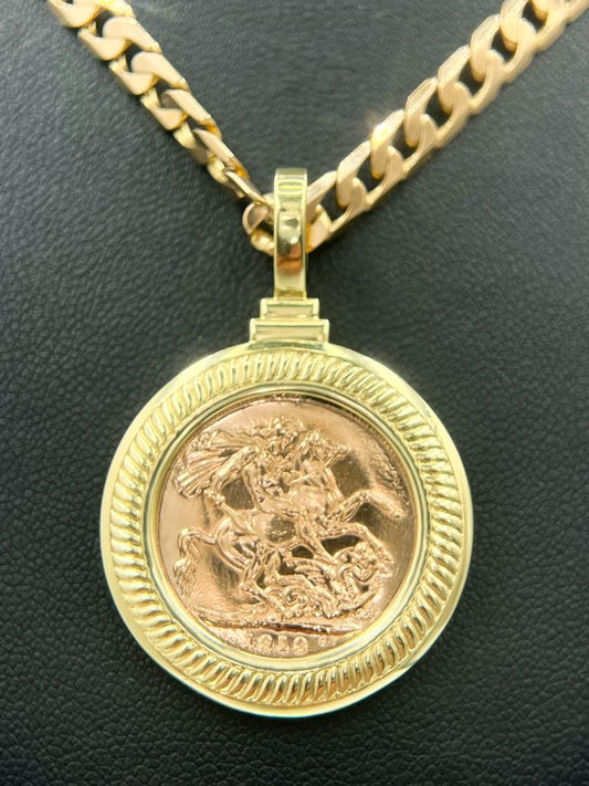 Gold Sovereign pendant