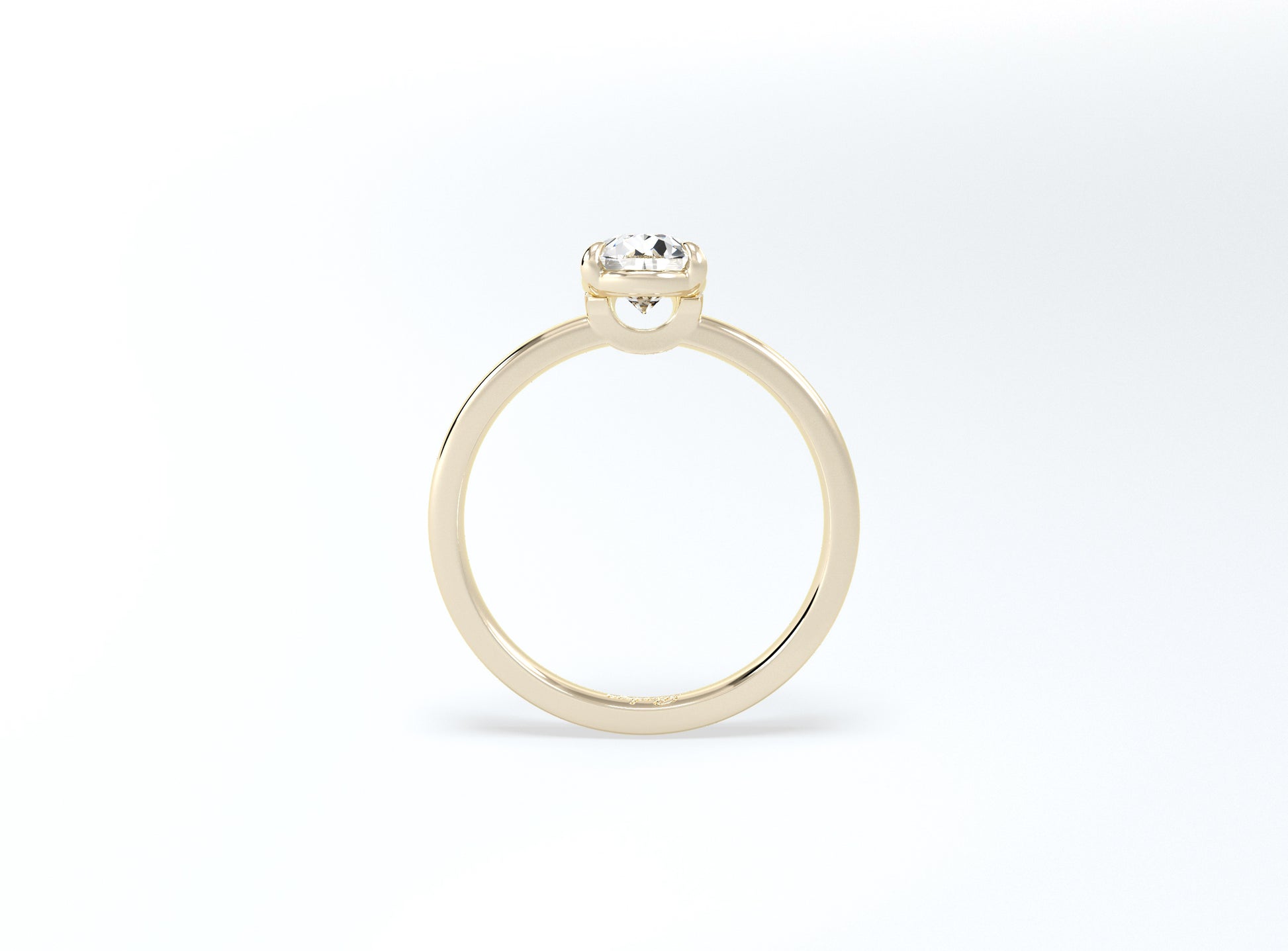 Pear Solitaire Ring - Yellow Gold - Bodega