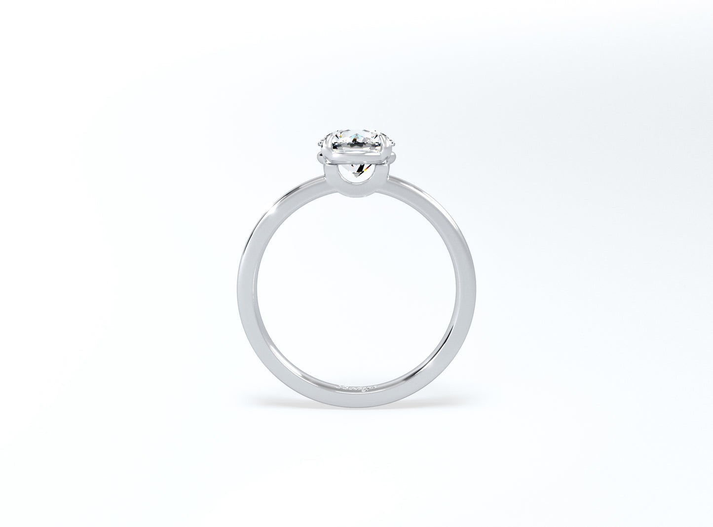 4 Prong Round Brilliant Solitaire Ring - Platinum - Bodega