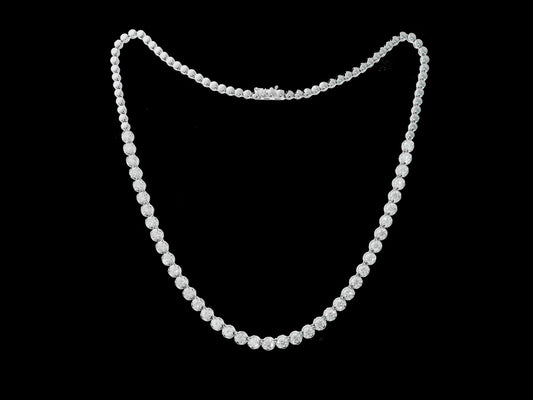 Graduated Round Brilliant Diamond Necklace - Bodega