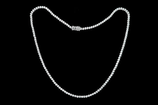 Round Brilliant Diamond Tennis Necklace - Bodega